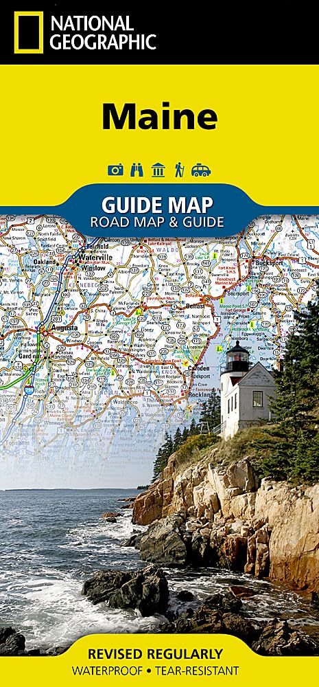 Maine Map (National Geographic Guide Map)