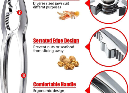 8 Pcs Crab Lobster Crackers and Picks Set, Crab Leg Cracker Tools, Seafood Crackers & Nut Cracker Set, Crab Eating Tool for Boil Supplies