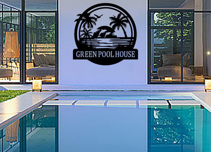 Custom Lake House Metal Wall Art