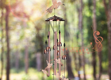 Briwooody Hummingbird Wind Chimes for Outside Christmas Hummingbird Gifts