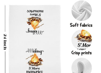 ChenCraty Campfire Camping Kitchen Hand Towels 16x24 Inch