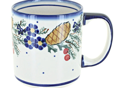 Blue Rose Polish Pottery Pinecone Coffee Mug