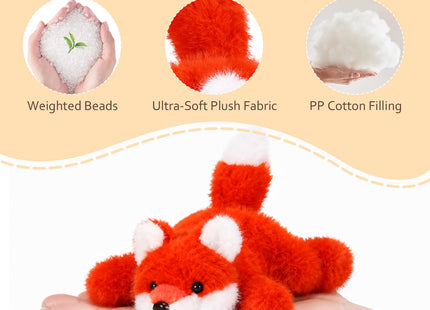 NuuzxNouk Cute Fox Stuffed Animal, Soft Fox Plush Toy, Gift for Kids 7.5"