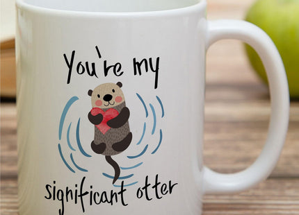 Retreez Funny Otter Mug, You're My Significant Otter, Romantic Couple Gift