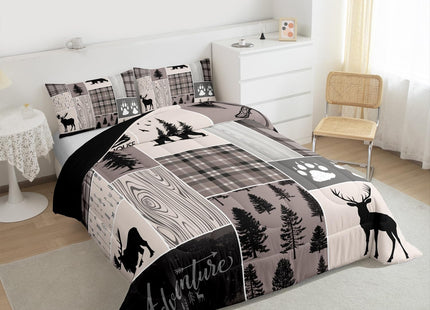 Erosebridal Rustic Patchwork Comforter Full,Country Cabin Bedding Set