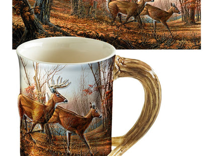 Autumn Run Sculpted Mug by Terry Redlin