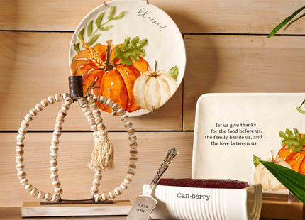Mud Pie Can-Berry Ceramic Cranberry Serving Dish, Includes Spatula