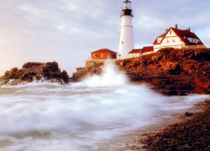 Lighthouse Portland Maine Three Set 8x10 Picture Ocean Landscape Wall Decor Art Print Posters