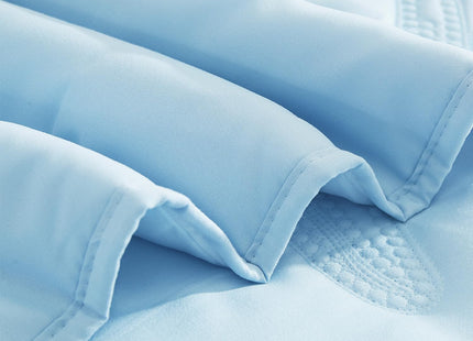 EVENHUG Coastal Quilt Sets King Size Summer Soft Lightweight Beach Bedding Set with Pillow Shams Nautical Bedspread Coverlet for All Season (Blue 90''x90'')