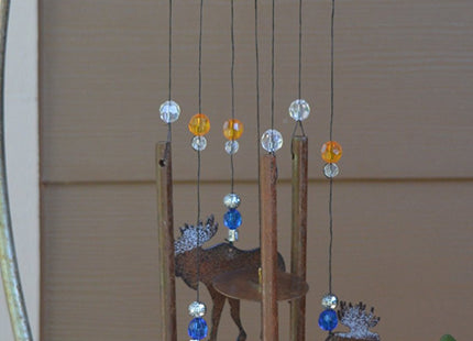 Sunset Vista Designs Wilderness Wonders Moose Wind Chime, 28-Inch Long