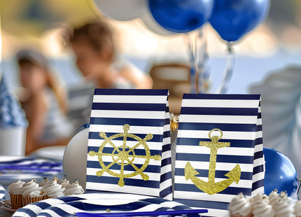Nautical Party Plates and Napkins - Sail Boat Party Decorations - Nautical Party Tableware - Sail Boat Party Favors - Nautical Party Supplies Serves 20 Guests
