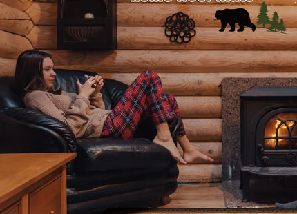 Tinideya 2 x 6.6 ft Rustic Cabin Bear Area Rug Non Skid Lodge Runner