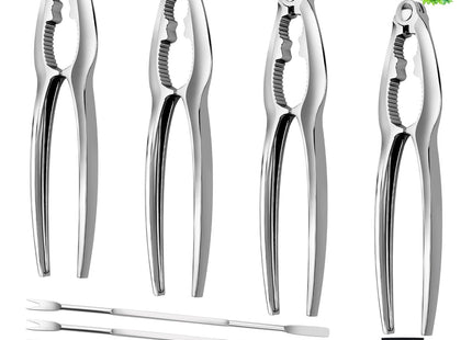 8 Pcs Crab Crackers and Tools Set, Crab Leg Cracker Tools for Seafood Nut