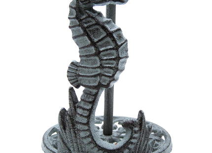 Sea Horse Paper Towel Holder, Nautical Kitchen Accessories, Freestanding Countertop Organization, 13 Inches
