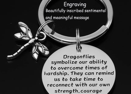 AHAETH Dragonfly Gift Keychain Dragonflies Jewelry Dragonflies Lover Gifts for Men Inspirational Gifts Encouragement Gift for Friend Dragonfly Keychains for Women