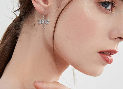 ONEFINITY Dragonfly Earrings Sterling Silver Dragonfly Dangle Drop Earrings Jewelry for Women Gifts