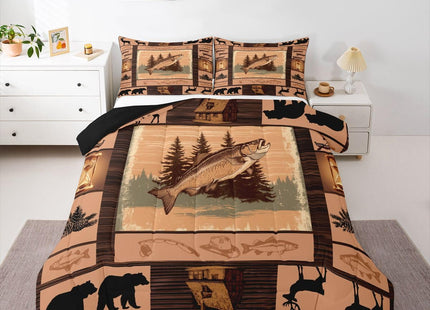 Feelyou Fish Comforter Set Kids Ocean Animals Comforter for Boys Teens Go