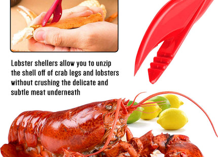 20-Pack Crab Crackers and Tools Set,Seafood Boil Party Supplies Includes 6 Crab Crackers, 6 Lobster Shellers, 6 Crab Leg Forks/Picks and 2 Seafood Scissors & Black Storage Bag - Nut Cracker Set