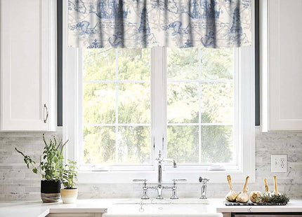 Black Bear Curtains Valances for Kitchen Windows, Pine Tree Silhouettes Valance for Living Room Bathroom Bedroom, Kitchen Valance Rod Pocket Window Decor Curtain 54 by 18 in, 1 Panel