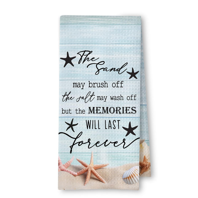 ArtisaEura Coastal Beach Hand Towels for Bathroom, Coastal Beach Kitchen Towels, Starfish Seashell Decorative Towels for Bathroom Kitchen Decor, 16x24 Inch
