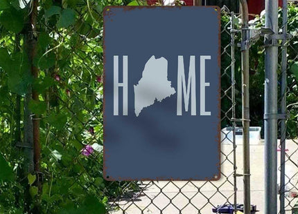 Funny Signs Metal Tin Poster 8x12inch Maine Home Wall Art Decoration Painting For Home Yard Sign Outdoor Lawn Garden Office Decor