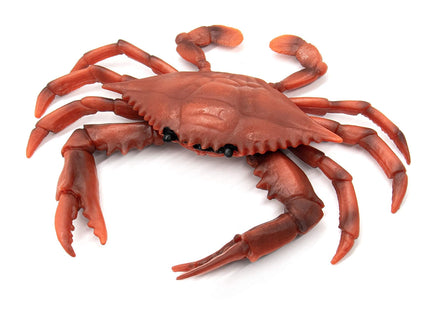 AUEAR Plastic Crab for Decor Artificial Sea Life Creatures, Simulated Animal Home Party Creative Gift, Red, 2-Pack