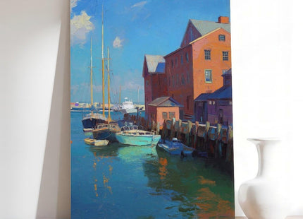 BGFgdDG Portland, Maine Tourist Attractions, New England Poster Bedroom Decor Sports Landscape Office Room Decor Gift Style:Frame 12x18inch