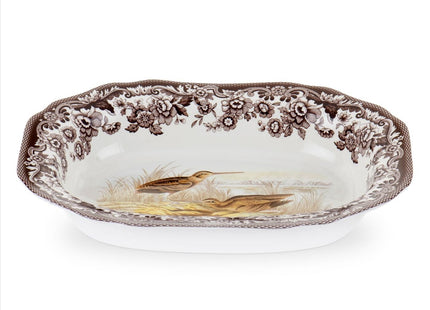 Spode Woodland Open Vegetable Dish with Snipe