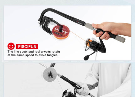 Piscifun Fishing Line Spooler, Portable Winder for Fishing Reels