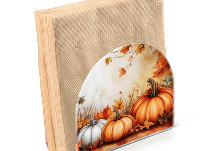 ALAZA Fall Pumpkin Autumn Leavese Napkin Holder