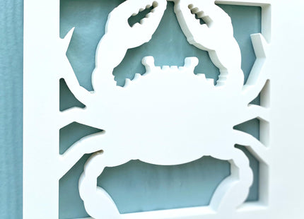 Horizontal Crab Address Sign, Weatherproof PVC Coastal House Numbers, Beach House Address Plaque, Outdoor Nautical Home Decor, Housewarming Gift