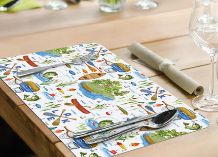 CounterArt Lake Living Reversible Easy Care Placemat 4 Pack