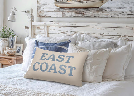 Lacama Coastal Throw Pillow Cover 12x20, Blue Coastal Room Decor, Blue Dorm Decor, East Coastal Decorative Throw Pillow Covers Pillowcases for Couch Bed Girly Room Bedroom Dorm