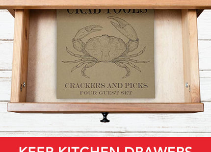 Crab Leg Crackers and Picks, Set of 4 Easy-to-Use Lobster Crackers & Stainless Steel Lobster Picks, Crab Crackers and Tools, Seafood Tool Kit by Smedley & York
