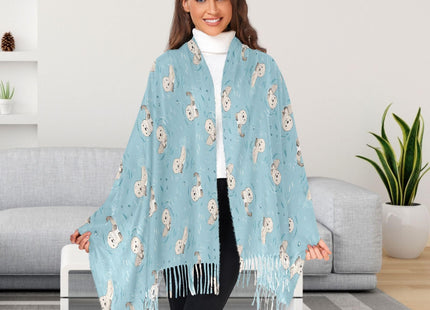 JHKKU Women's Sea Otter Scarf Pashmina Feel Shawls