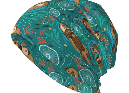 LUADSN Otter Slouchy Beanie Hat for Men Women
