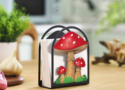 Cinnvoice Mushroom Napkin Holder for Table, Metal Paper Napkin Dispenser