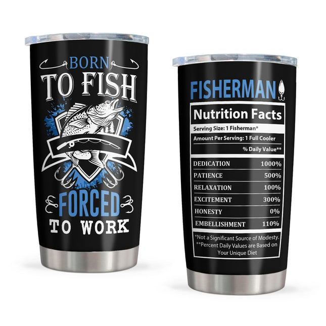 Pudmaple Fishing Gifts for Men Tumbler 20 oz, Fishing Gifts for Fishermen