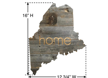 BARNWOODUSA Maine Rustic Farmhouse Wood State Sign Wall Home Decor Makes a