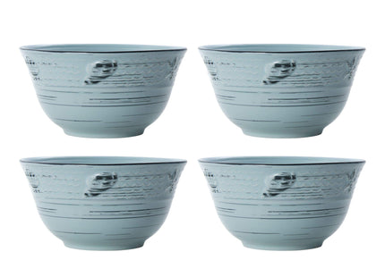 Pfaltzgraff Trellis Coastal 16-Piece Dinnerware Set, teal