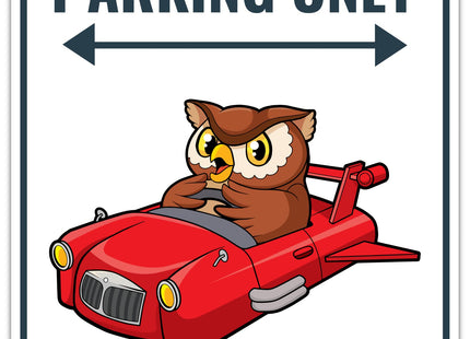 Venicor Owl Sign Decor - 9 x 14 Inches - Aluminum - Cute Owl Gifts for Women Lovers Men Kids