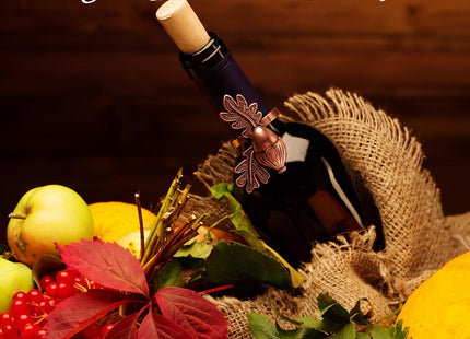Remerry 8 Pcs Fall Thanksgiving Napkin Rings Set,Autumn Metal Holders
