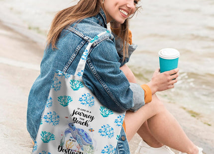 CSHVJ Sea Turtle Tote Bag Turtle Gifts for Women Friend Beach Bag