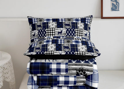 Feelyou Cabin Bear Comforter Set for Boys Girls Rustic Bear and Deer