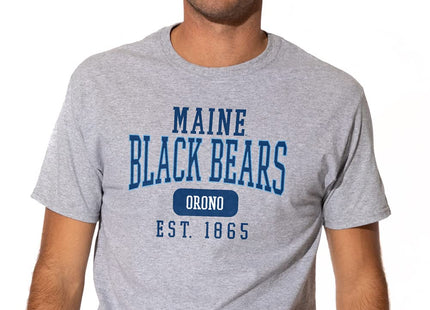 University of Maine Official Founded Date Short Sleeve, Athletic Heather, S