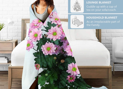 Zeleda Lighthouse Blanket,Gifts for Nature Lovers,Lightweight Flannel Throw Blankets,Realistic Mountain Lake View and Wildflower Throws Home Decor,for Couch Living Room Office,60x50inch