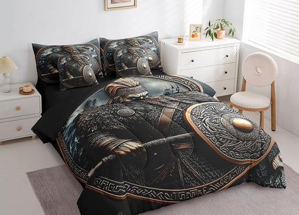 Erosebridal Norse Viking King Comforter Set 7 Piece for Kids Boys Teen