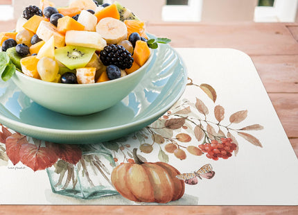 CounterArt Autumn in Nature Reversible Easy Care Placemat 4 Pack