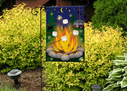 Briarwood Lane Campfire S'mores Summer Garden Flag