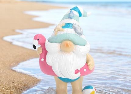 Hodao Flamingo Gnome Decoration, Coastal Beach Home Decor